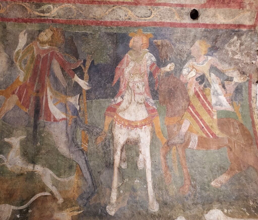 Affresco nella Cappella del Conte a San Giorio, Susa